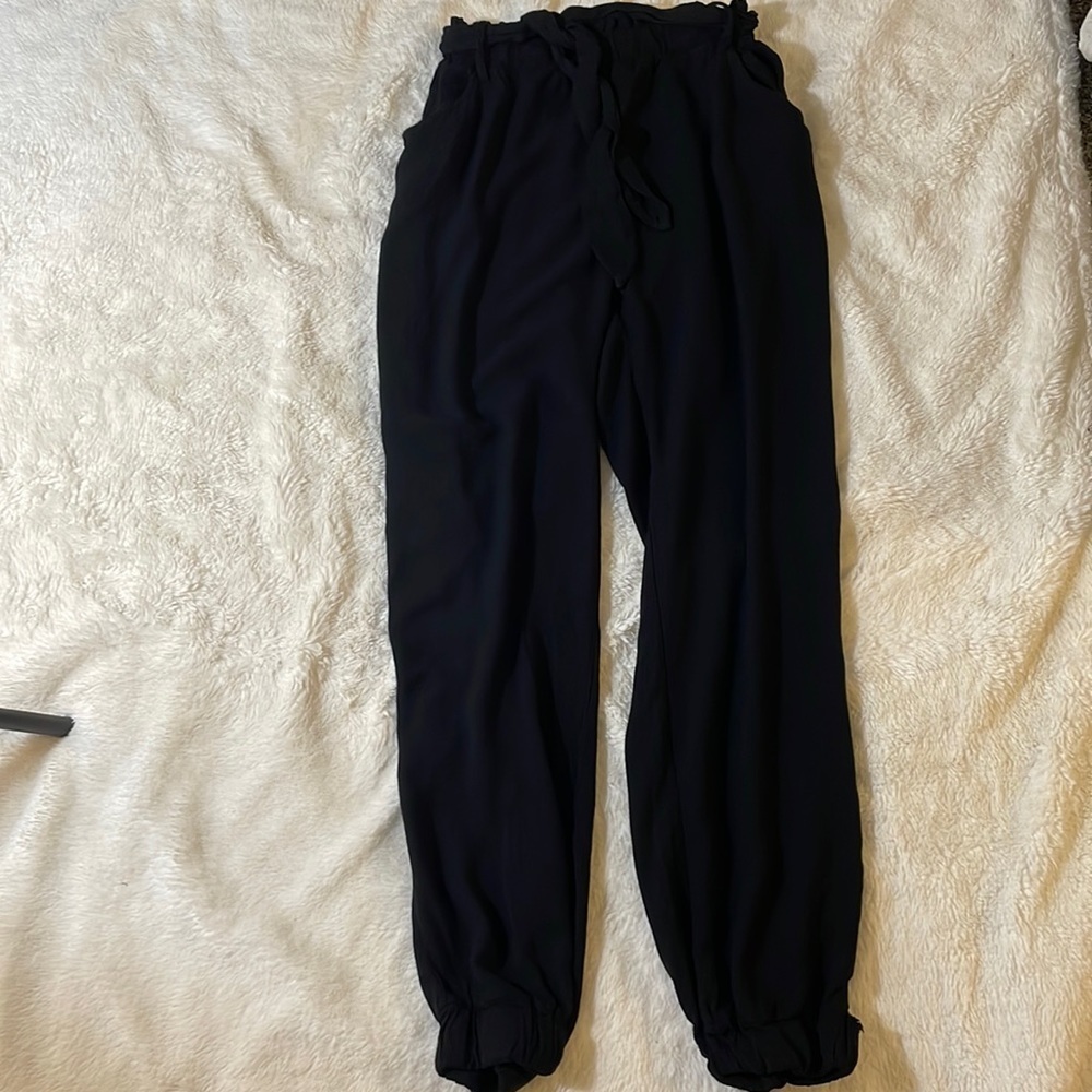 Black‎ Paperbag Pants